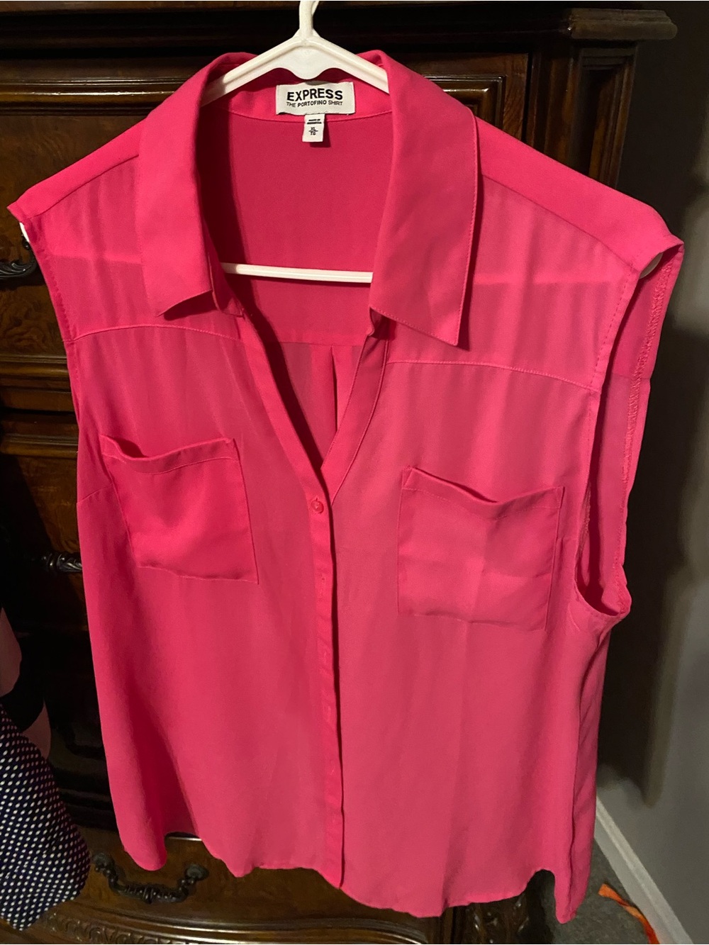 Express sleeveless portofino blouse